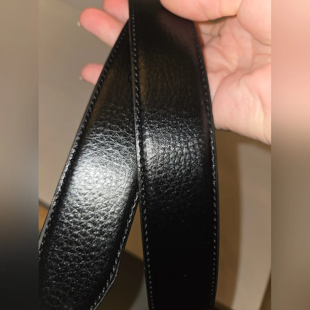 London Fog Men's 38 Black/Brown Reversible Belt NEW